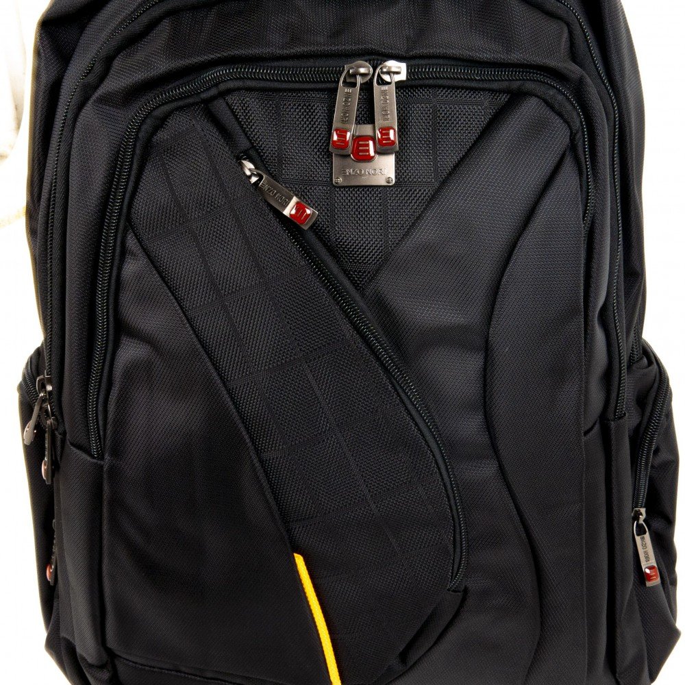 Раница ENZO NORI модел OVERLAY текстил черен